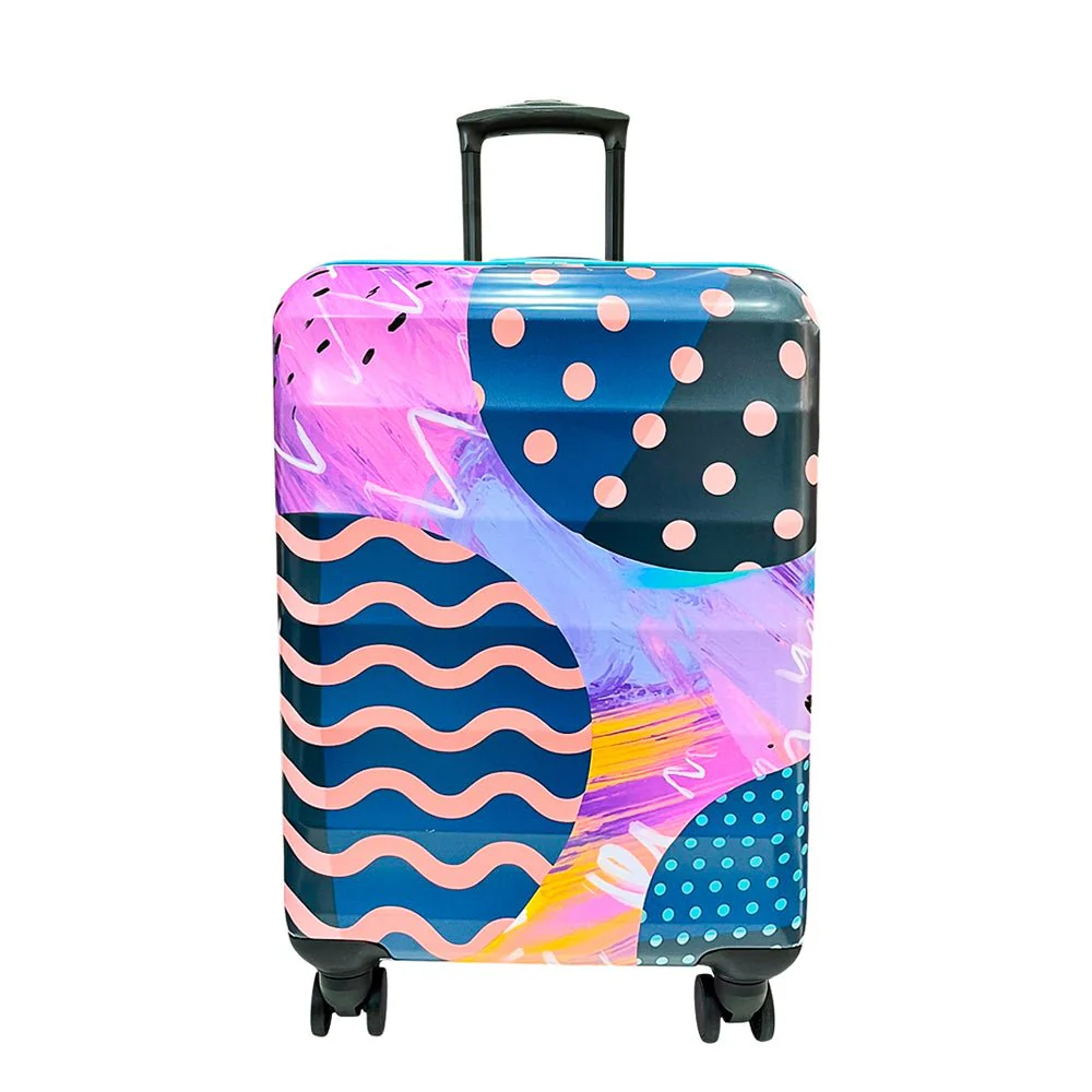 Maleta Para Viaje Clipper Club de 20" / Estampada Coral / Con Ruedas