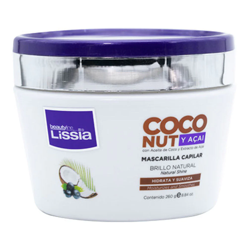 Mascarilla Capilar Lissia de Coco y Acai 260 ml