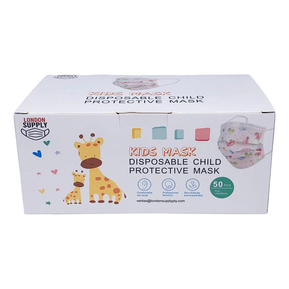 Mascarillas Desechables 3 Pliegues Para Niño de 50 Piezas 4
