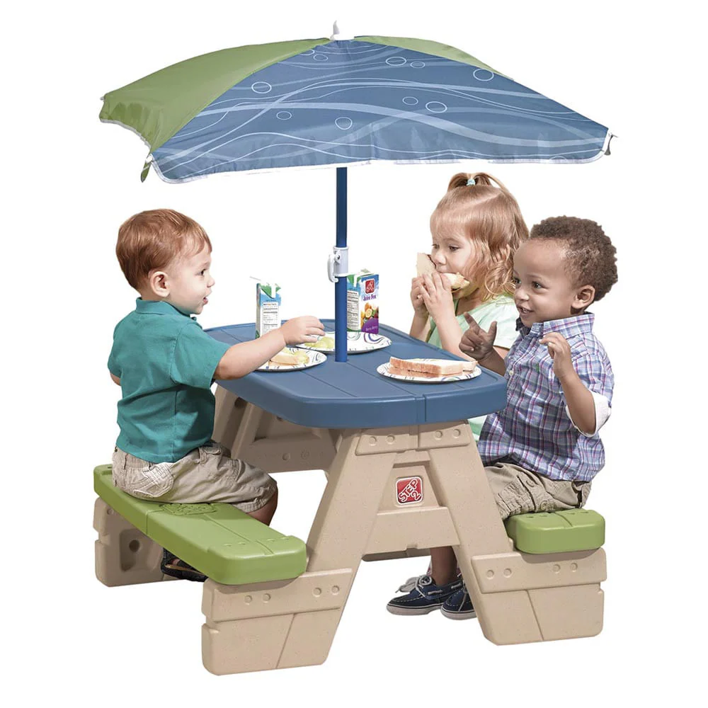 Mesa De Picnic Step 2 Con Paraguas