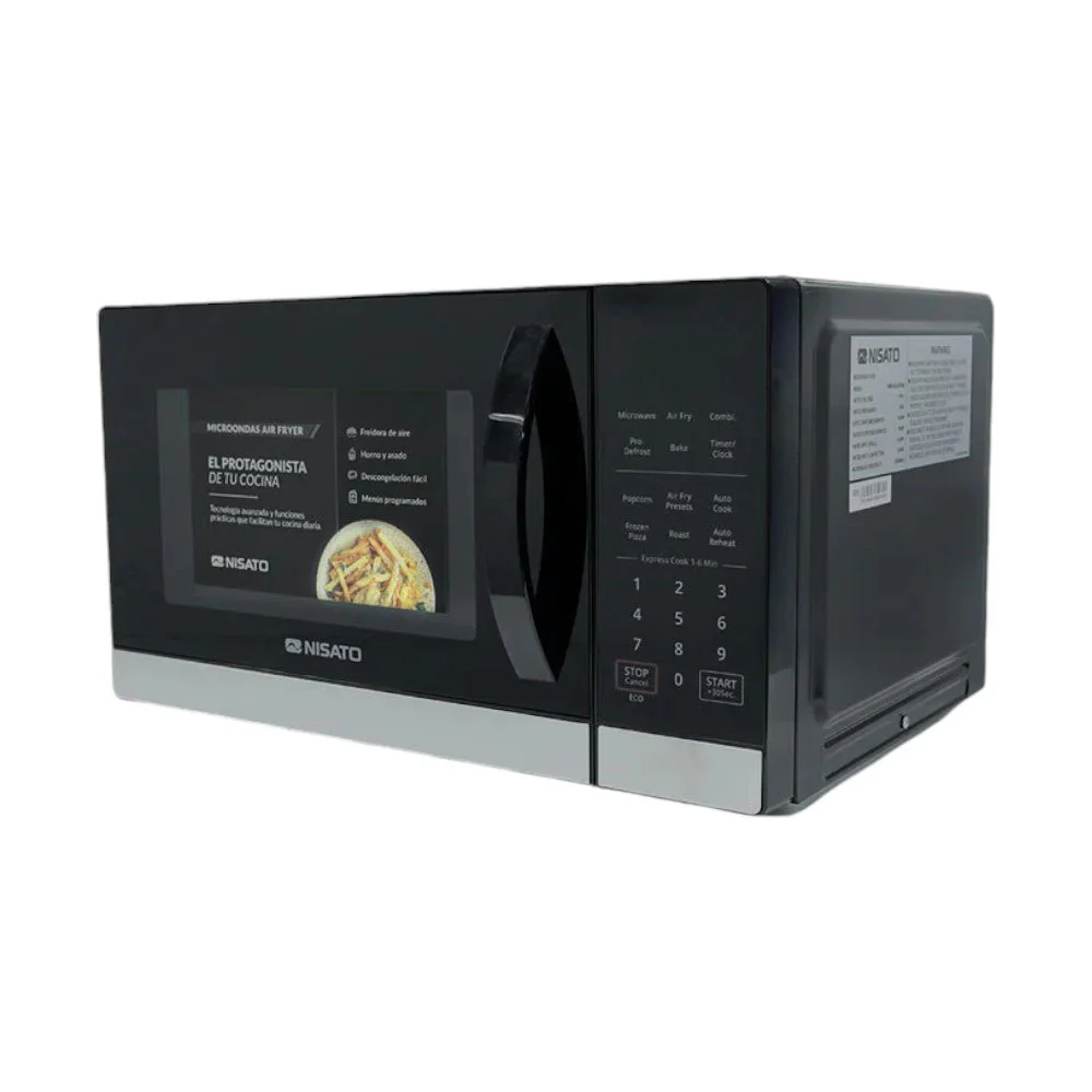Microonda Nisato 1.0 Pies Cúbicos Con Air Fryer 30Lt - Negro - Image 4
