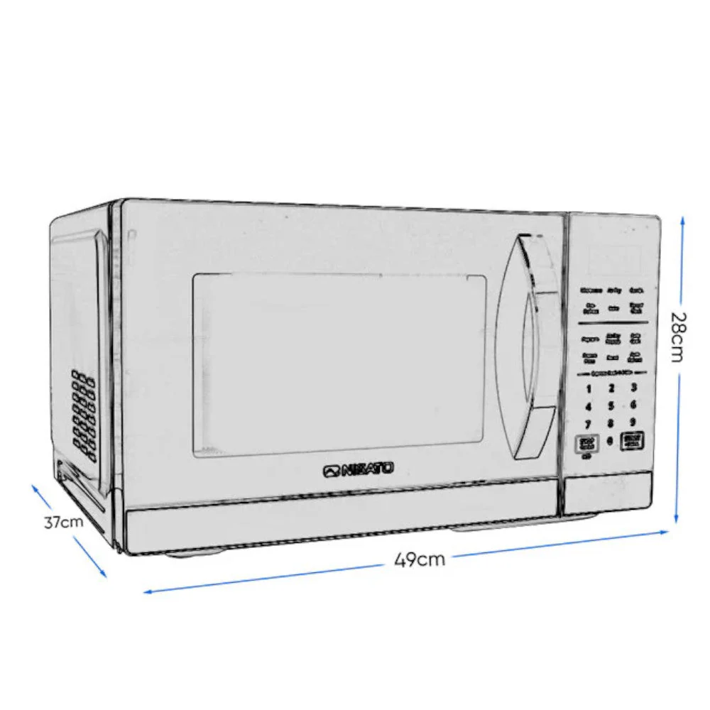 Microonda Nisato 1.0 Pies Cúbicos Con Air Fryer 30Lt - Negro - Image 5