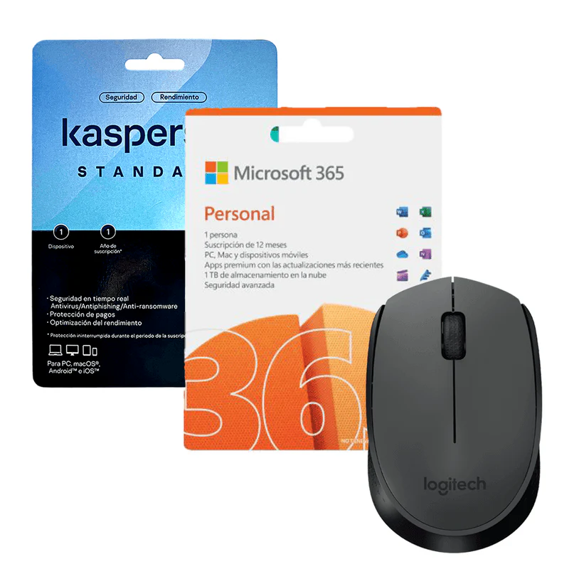 Microsoft 365 Personal + Kaspersky Standar + Mouse Logitech - Image 2