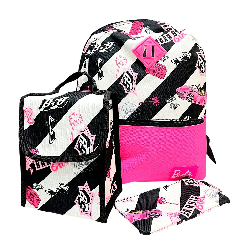 Mochila 15” Barbie Girl Pink 3 Piezas - Image 2
