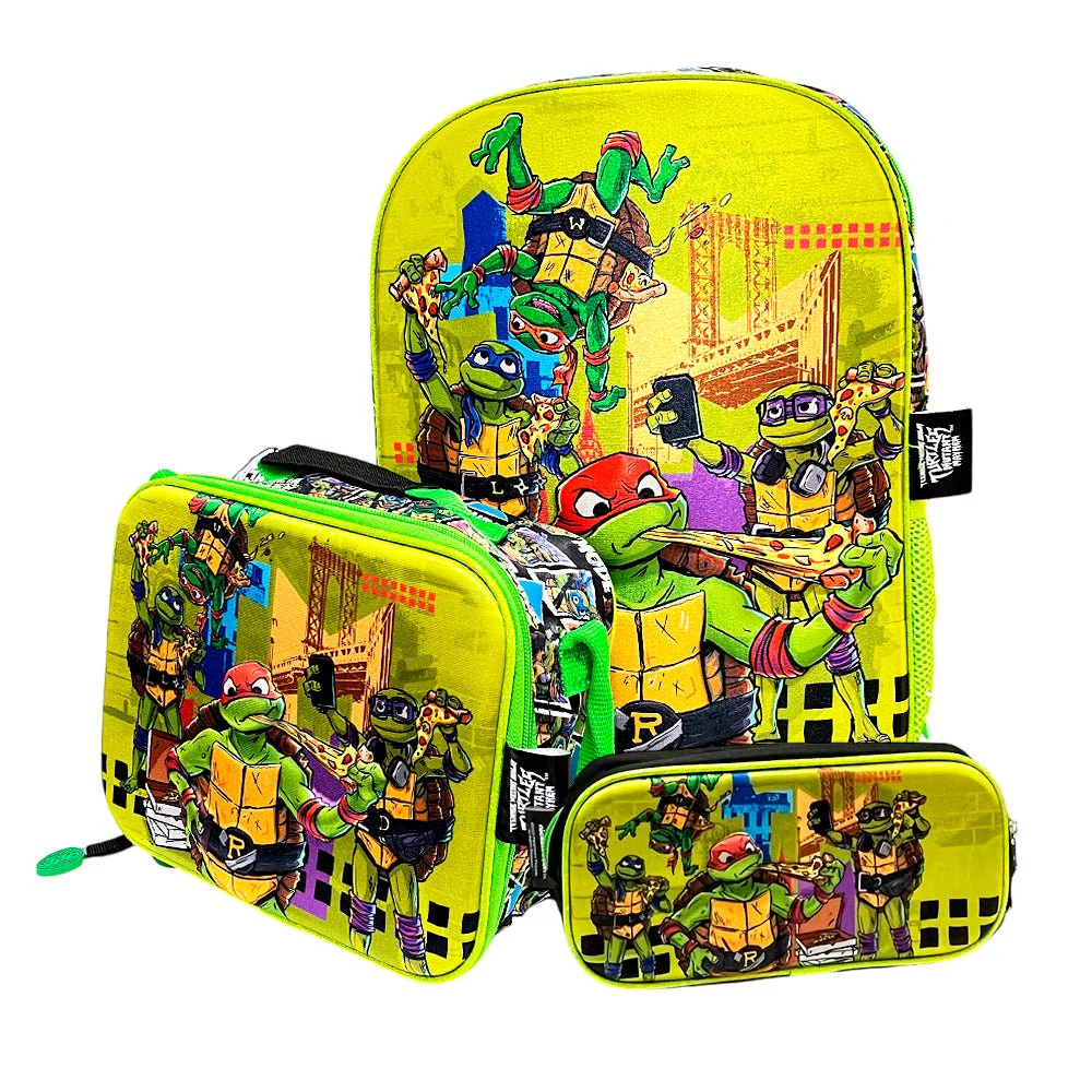 Mochila 15” Tortugas Ninjas 3 En 1 Piezas - Image 2