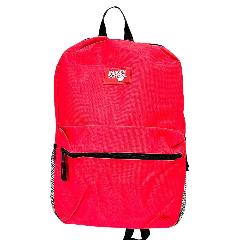Mochila Escolar 16" Imagen School / Basic Roja