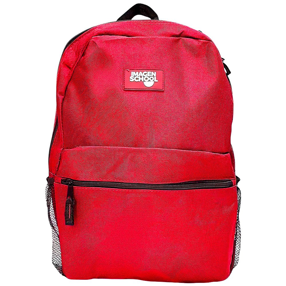 Mochila Escolar 16" Imagen School / Basic Roja - Image 3