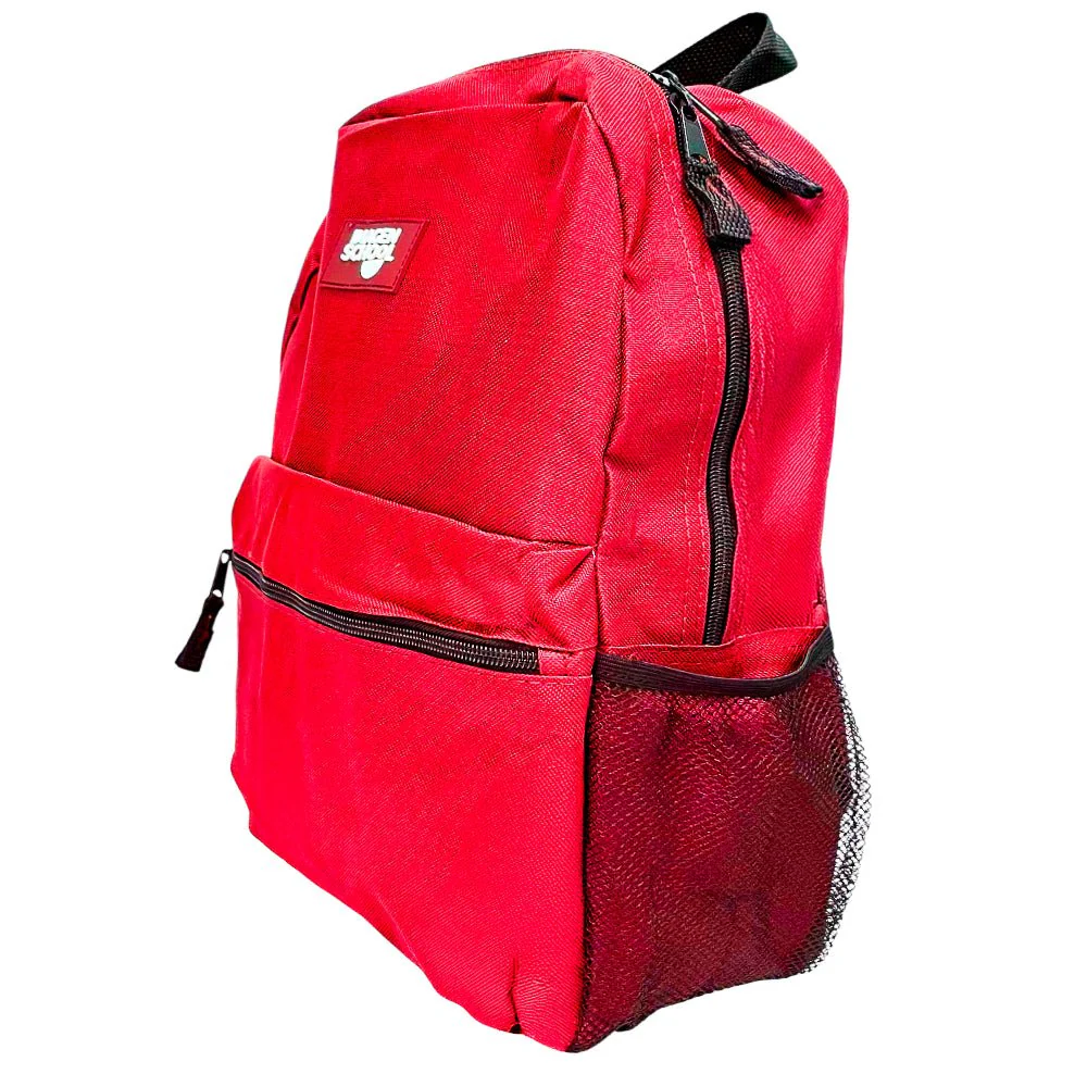 Mochila Escolar 16" Imagen School / Basic Roja - Image 4