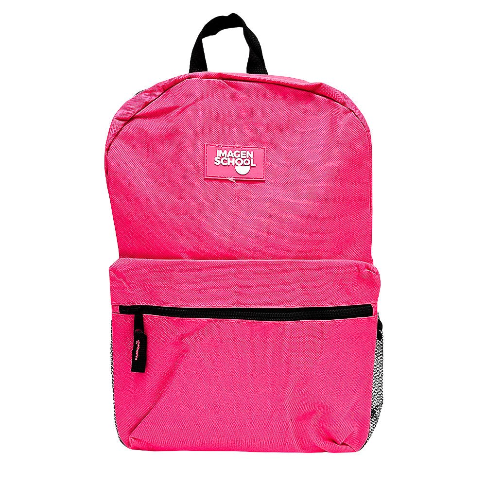 Mochila Escolar 16" Imagen School / Basic Rosado
