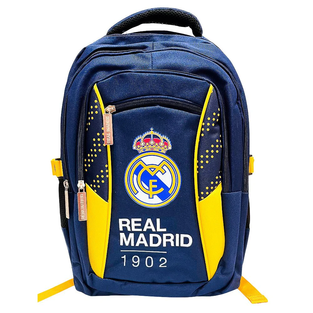 Mochila Escolar 16” Real Madrid 1902/Azul/Amarillo