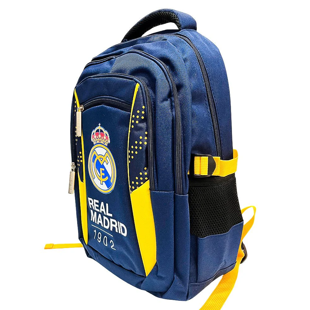 Mochila Escolar 16” Real Madrid 1902/Azul/Amarillo - Image 2