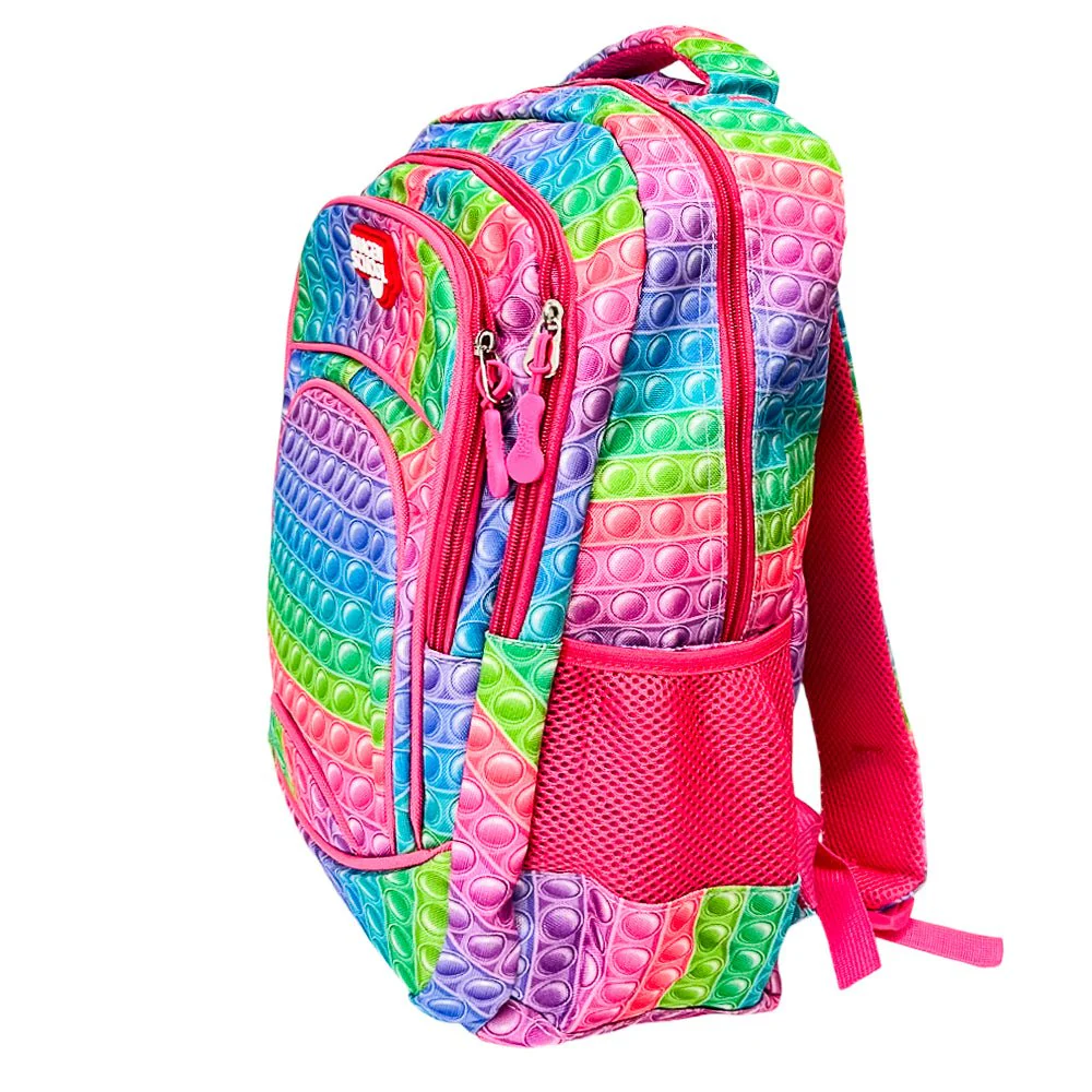 Mochila Escolar 17" Imagen School / Colores Estampado / Niña / Surtido - Image 4