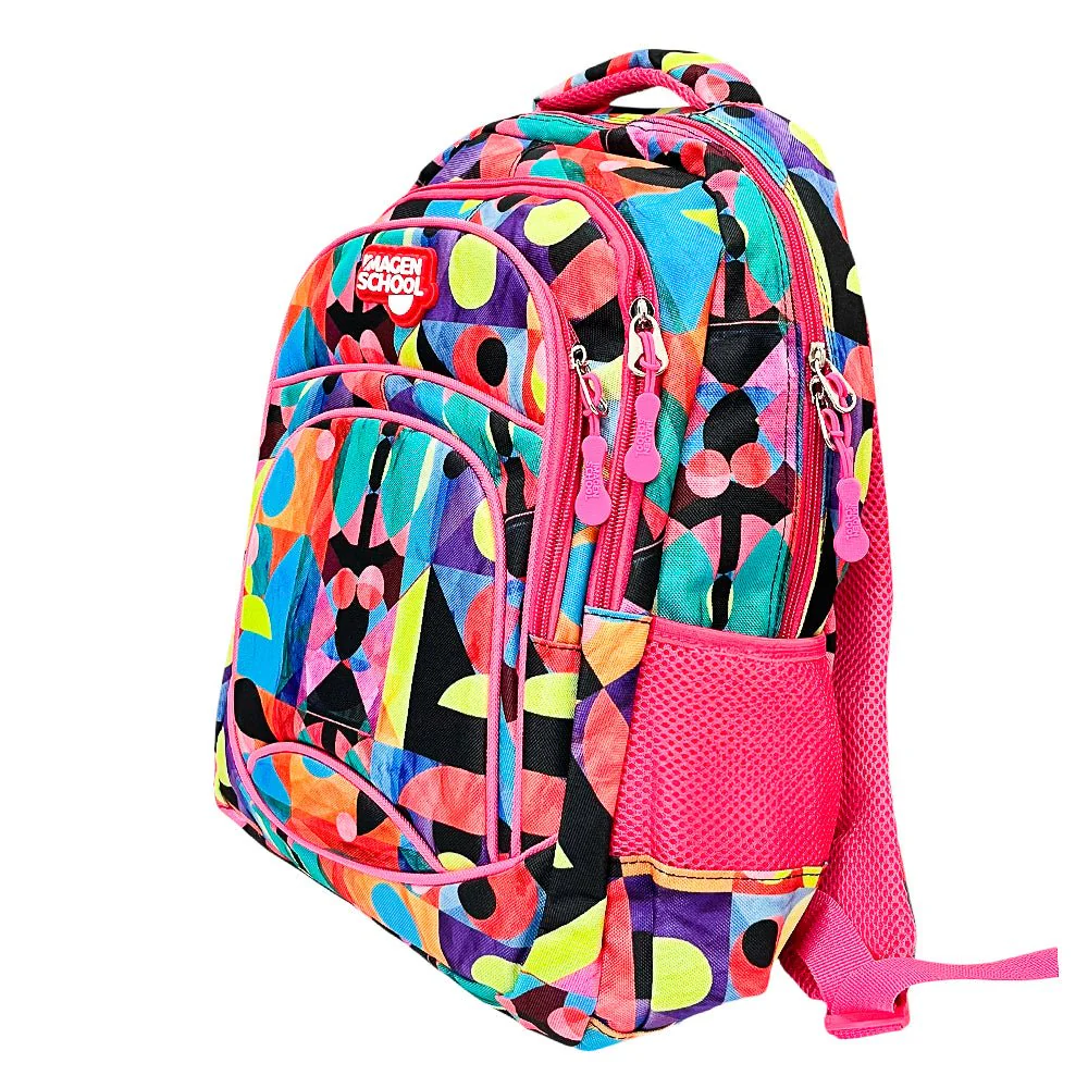 Mochila Escolar 17" Imagen School / Estampada / Niña - Image 2