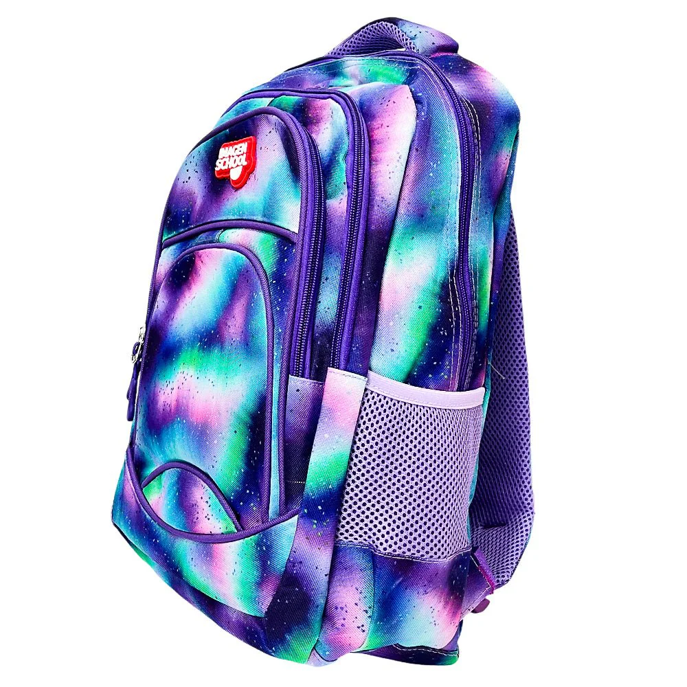Mochila Escolar 17" Imagen School / Estampado Estrellado / Niña / Surtido - Image 4