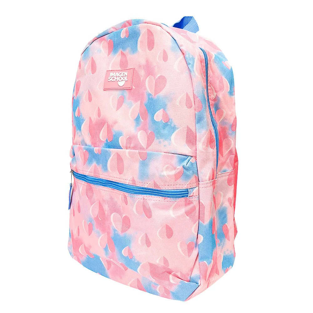 Mochila Escolar 17" Imagen School / Basic Print Rosa / Niña - Image 2