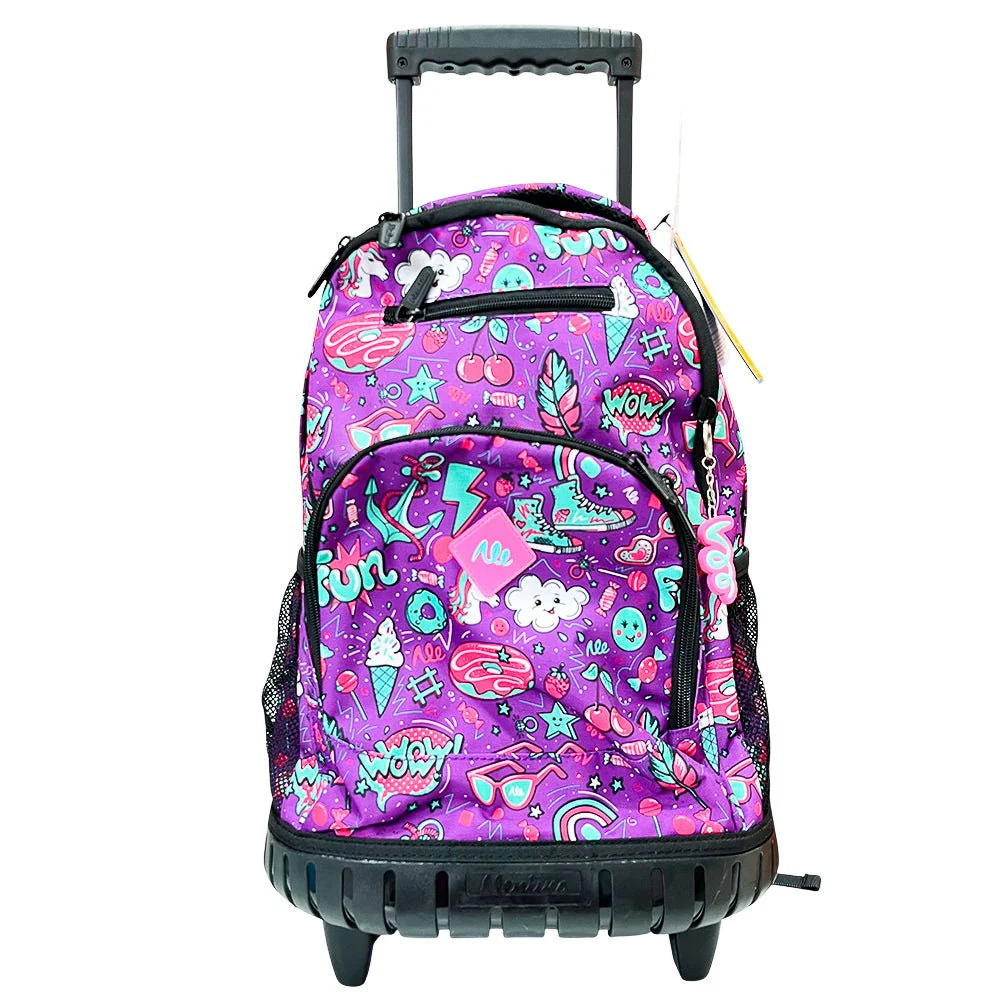Mochila Escolar Alentino / Con Ruedas / Fun Live / 18"