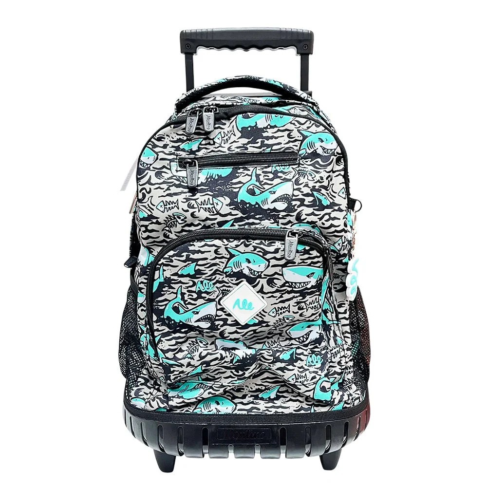 Mochila Escolar Alentino con Ruedas / Shark Attack / 18"