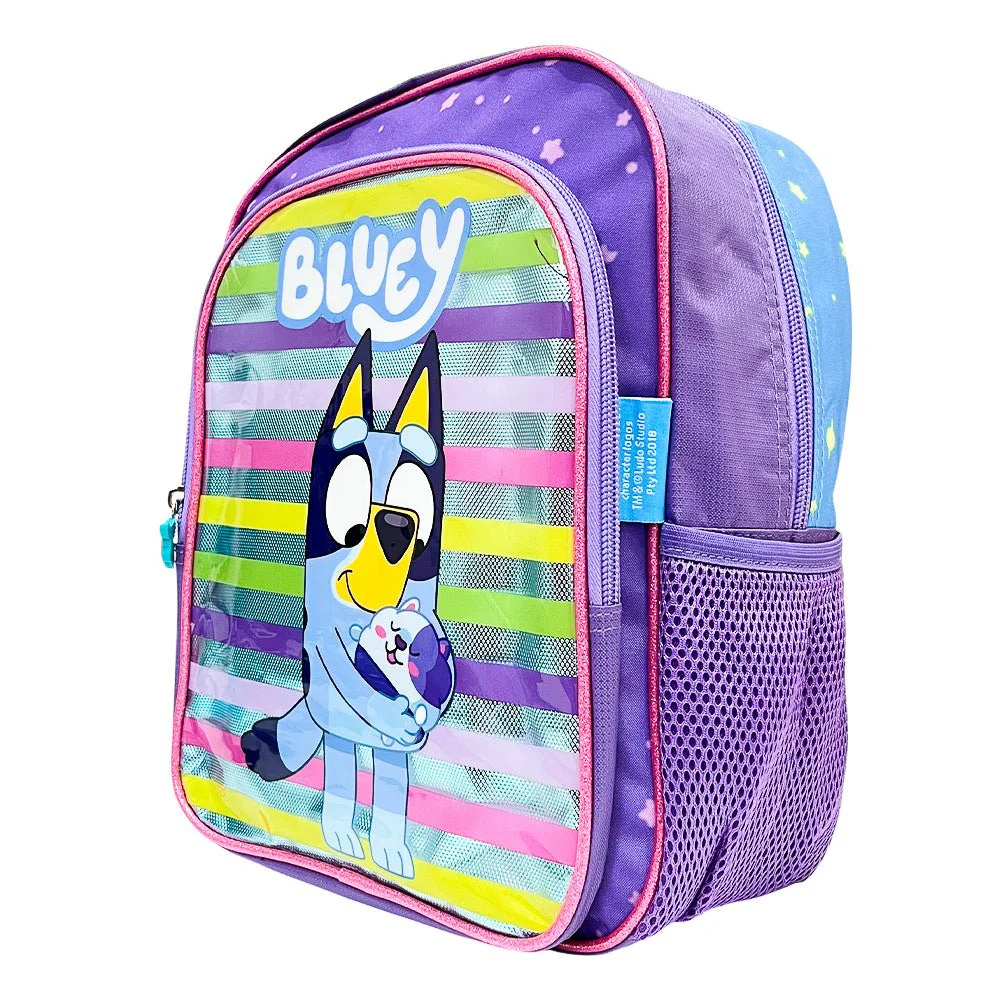 Mochila Escolar Bluey Metálica / Niña / 12" - Image 2