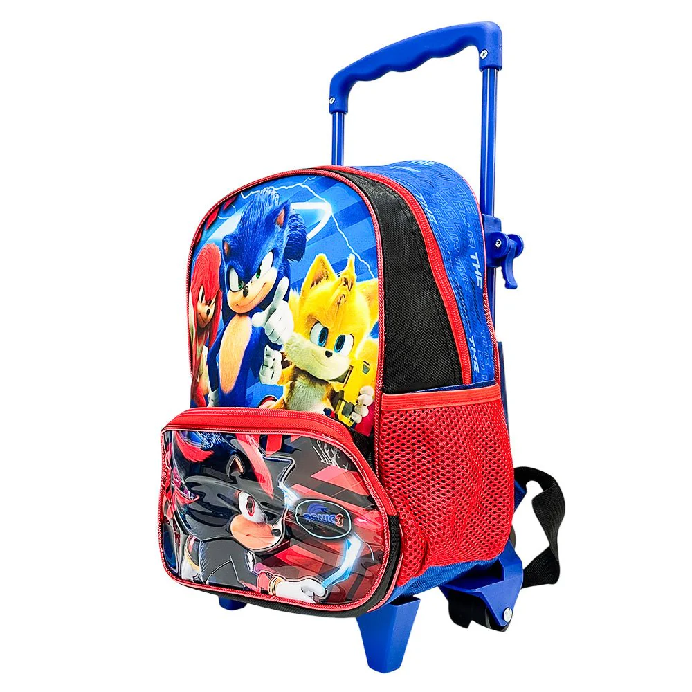 Mochila Escolar con Ruedas / Sonic the Hedgehog / 12” - Image 2