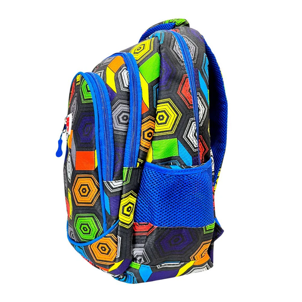 Mochila Escolar Imagen School Para Niño / Con Estampado Geométrico / Surtida - Image 3