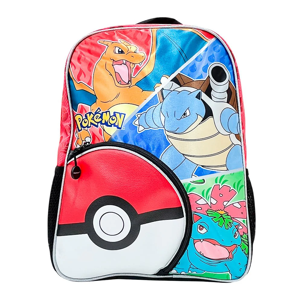 Mochila Escolar Pokémon / Col C / 16"