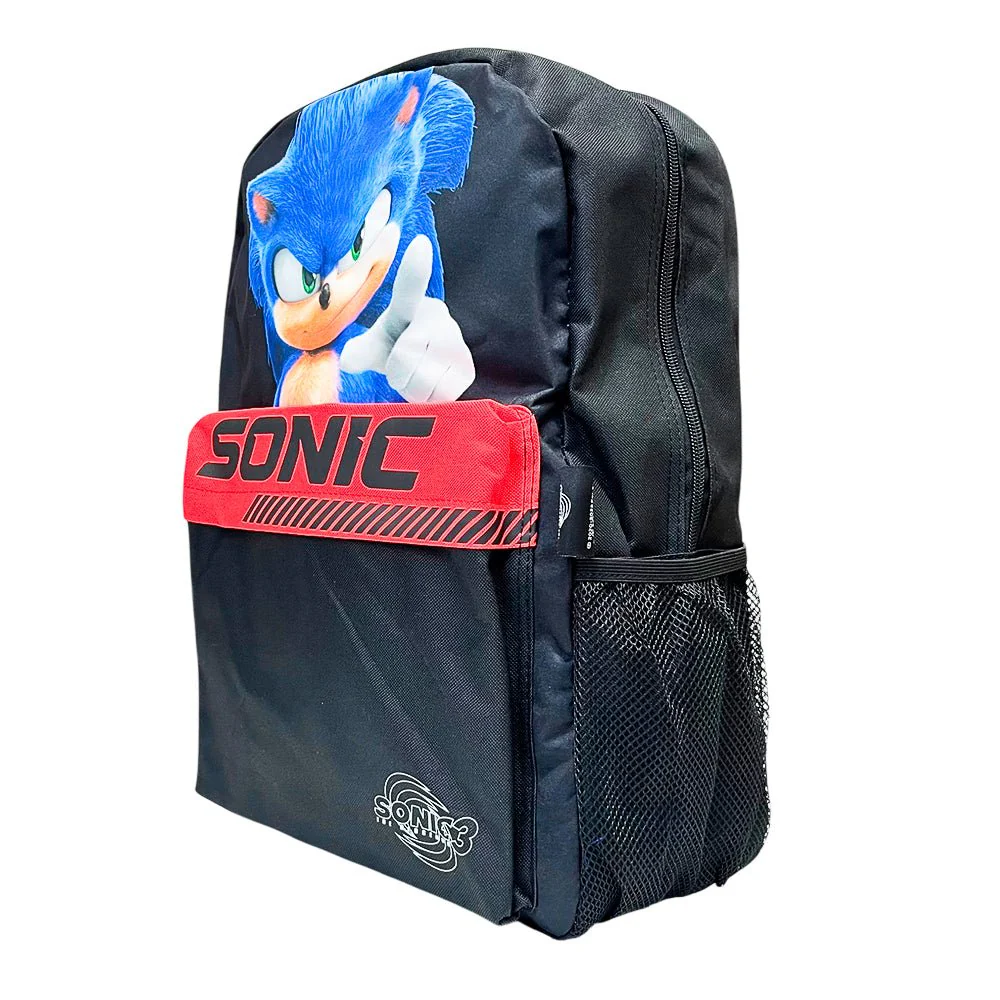 Mochila Escolar Sonic Black/Red – The Sonic 3 / 17” - Image 2