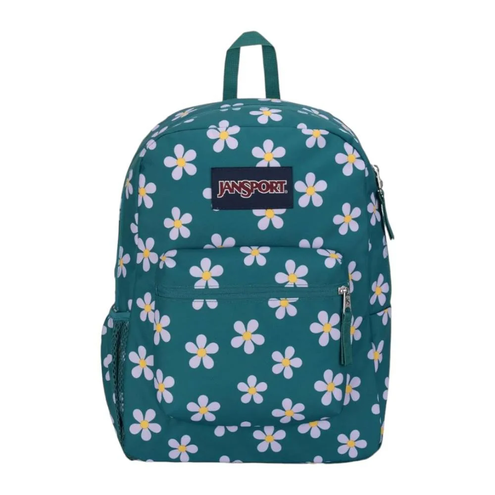 Mochila Jansport Cross Town Verde Floral