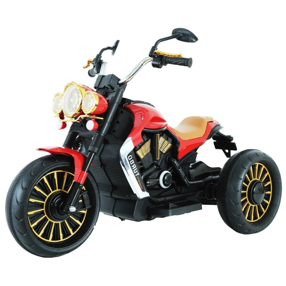 Moto Recargable Diseño Harley Davidson Negro/Rojo 12V - Image 2