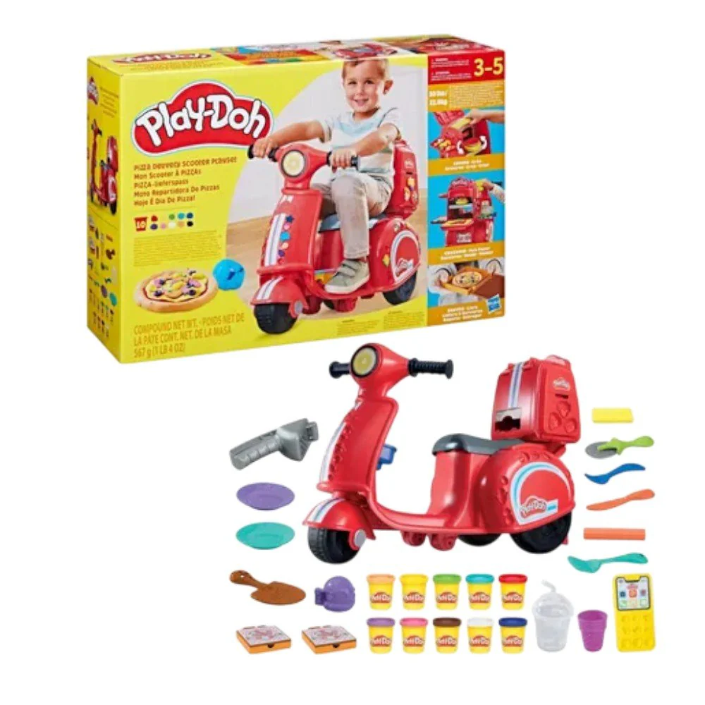 Moto Repartidor De Pizzas Play-Doh C/Accesorios