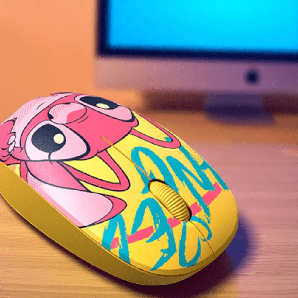 Mouse Con Cable Xtech / Edición Disney Stitch / Amarillo