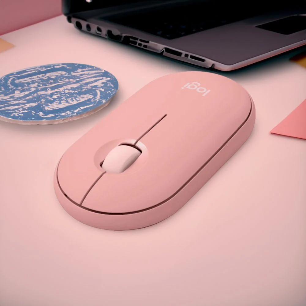 Mouse Logitech Pebble 2 M350S - Rosado