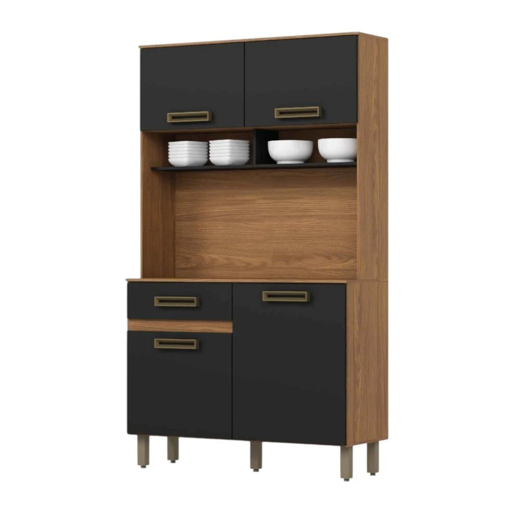 Mueble De Cocina MDF Nature/Negro HP - Image 2
