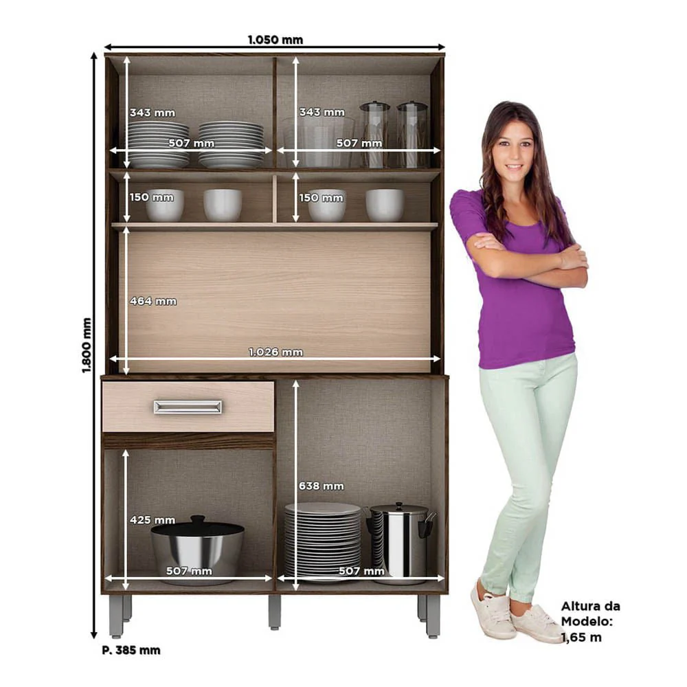 Mueble Para Cocina Henn 4 Puertas 1