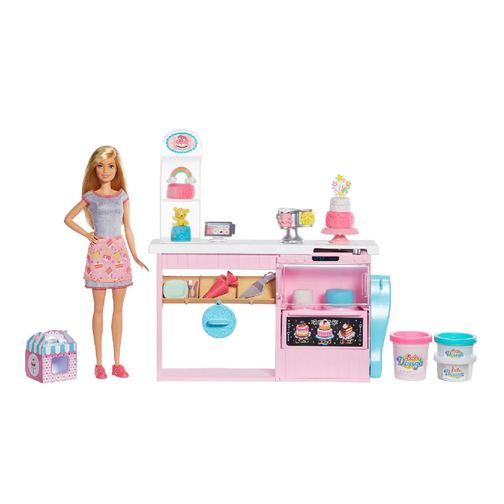 Muñeca Barbie Chef Pasteles Masitas Cocina y Crea