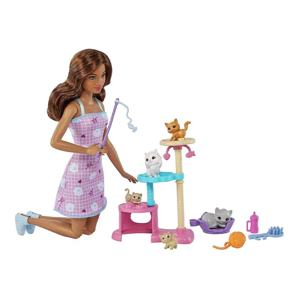 Muñeca Barbie Condominio Para Gatos