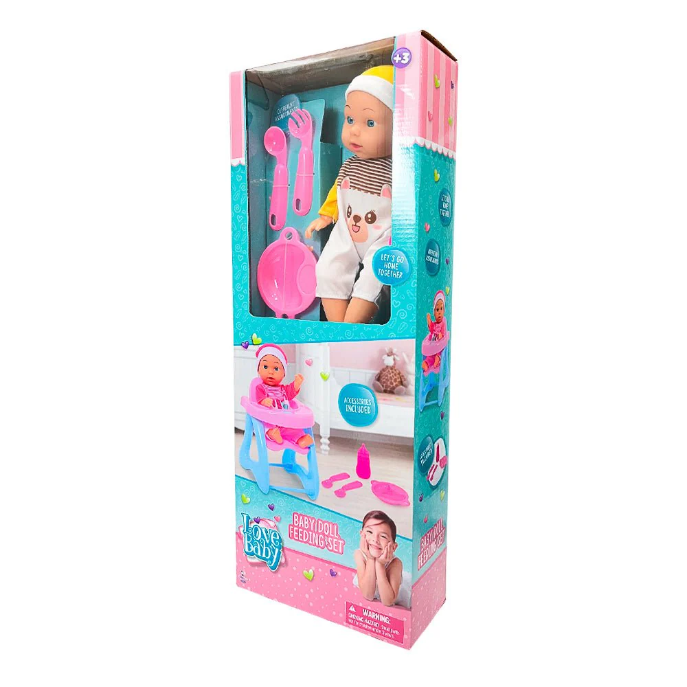 Muñeca Bebé con Silla de Comer / Surtida - Image 5