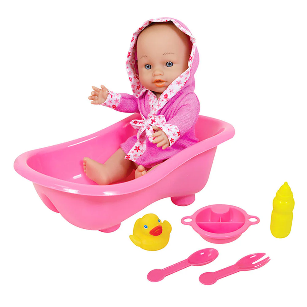 Muñeca Bebé Lissi Hora Del Baño
