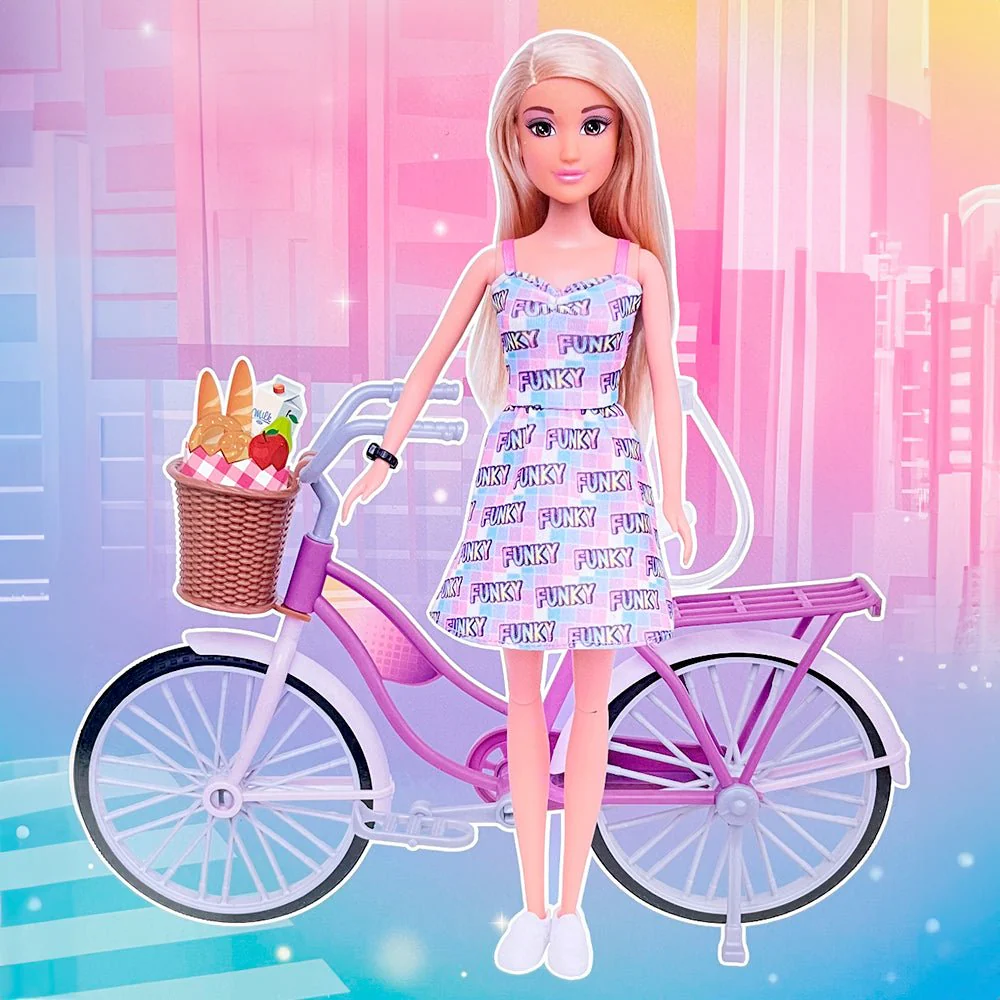 Muñeca Fashion Paseo en Bicicleta / Anlily