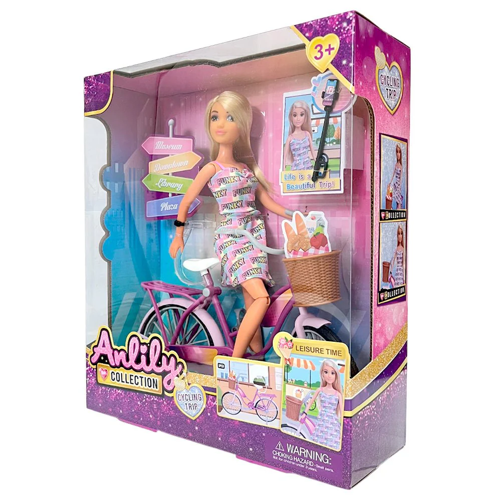 Muñeca Fashion Paseo en Bicicleta / Anlily - Image 3