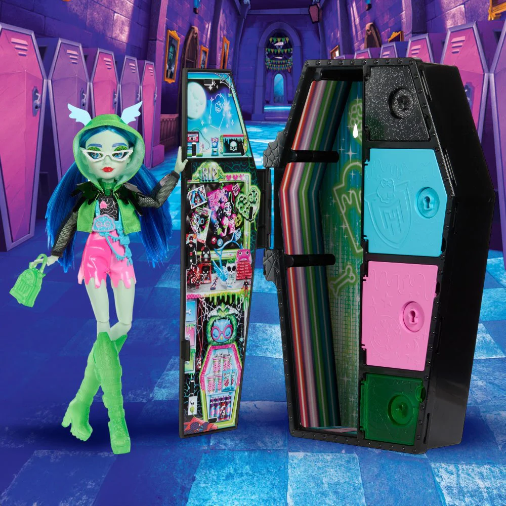 Muñeca Monster High Sustos Ghoulia Neón