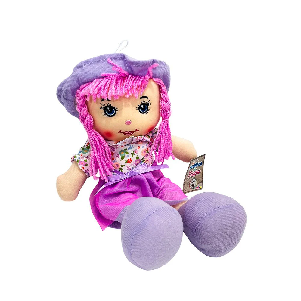 Muñeca Trapo 14 Top c/Flores / Bairong - Image 3