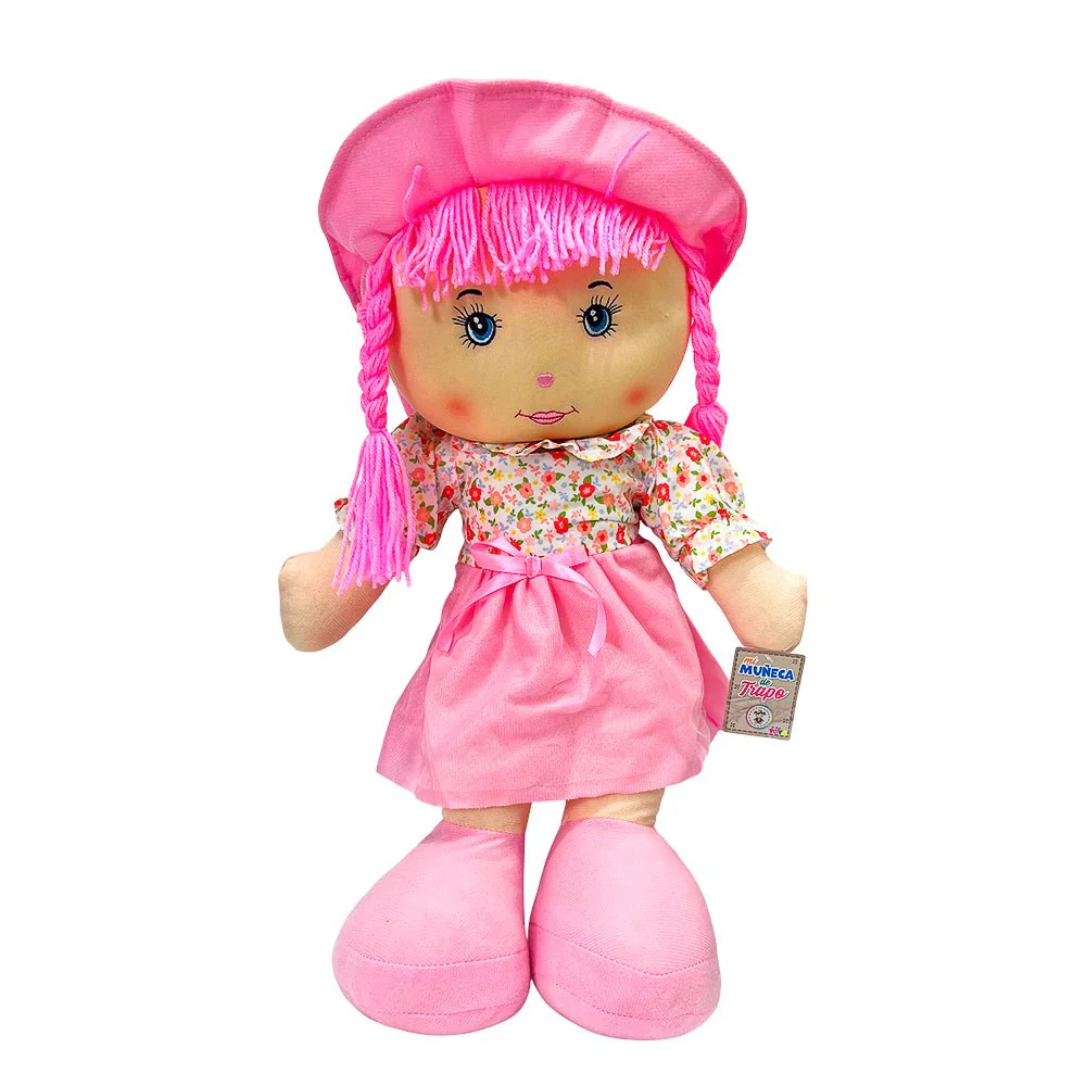 Muñeca Trapo 24 Top c/Flores / Bairong