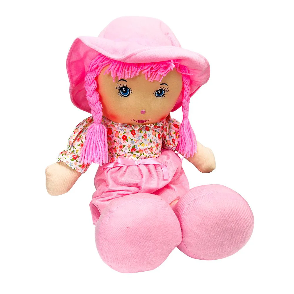 Muñeca Trapo 24 Top c/Flores / Bairong - Image 4