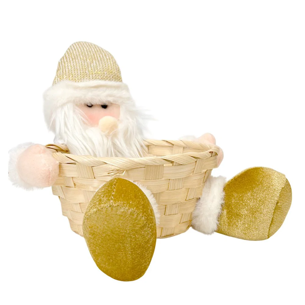 Muñeco Navideño Santa / 23 x 20 cm / Dorado / Christmas Elegance - Image 2
