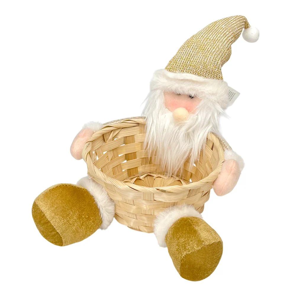 Muñeco Navideño Santa / 23 x 20 cm / Dorado / Christmas Elegance - Image 3