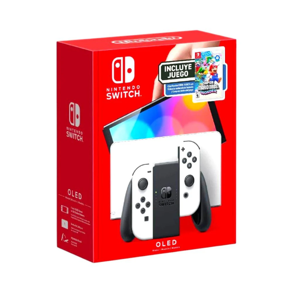 Nintendo Switch OLED + Super Mario Bros Wonder - Bundle