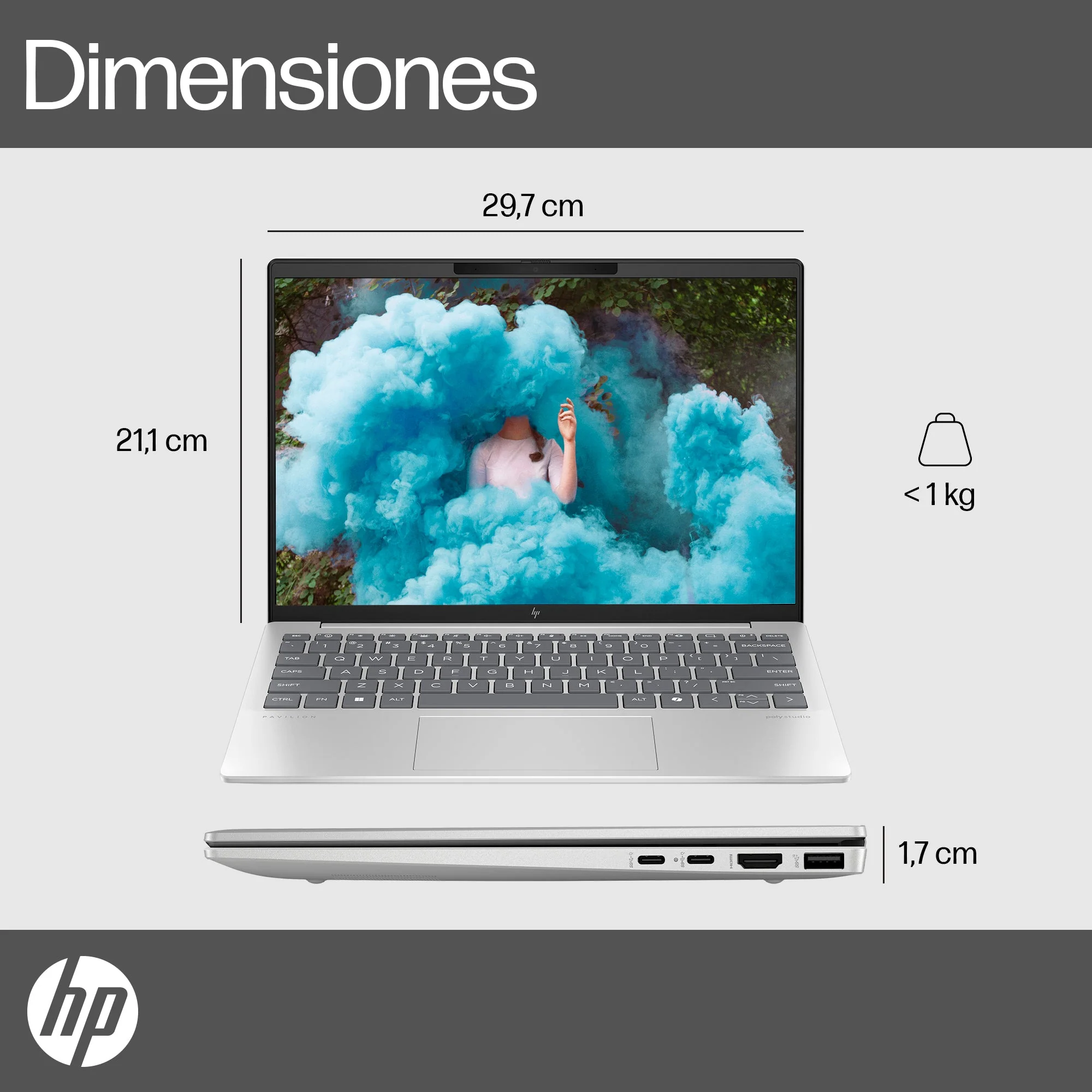Laptop HP Pavilion Aero 13-bg0002la, AMD Ryzen 5, 16 GB RAM, 512 GB SSD, 13.3, 2K Windows 11 Home - Image 9