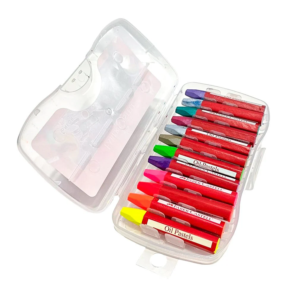 Óleo Pastel Faber-Castell x12 - con Estuche Duro - Image 2
