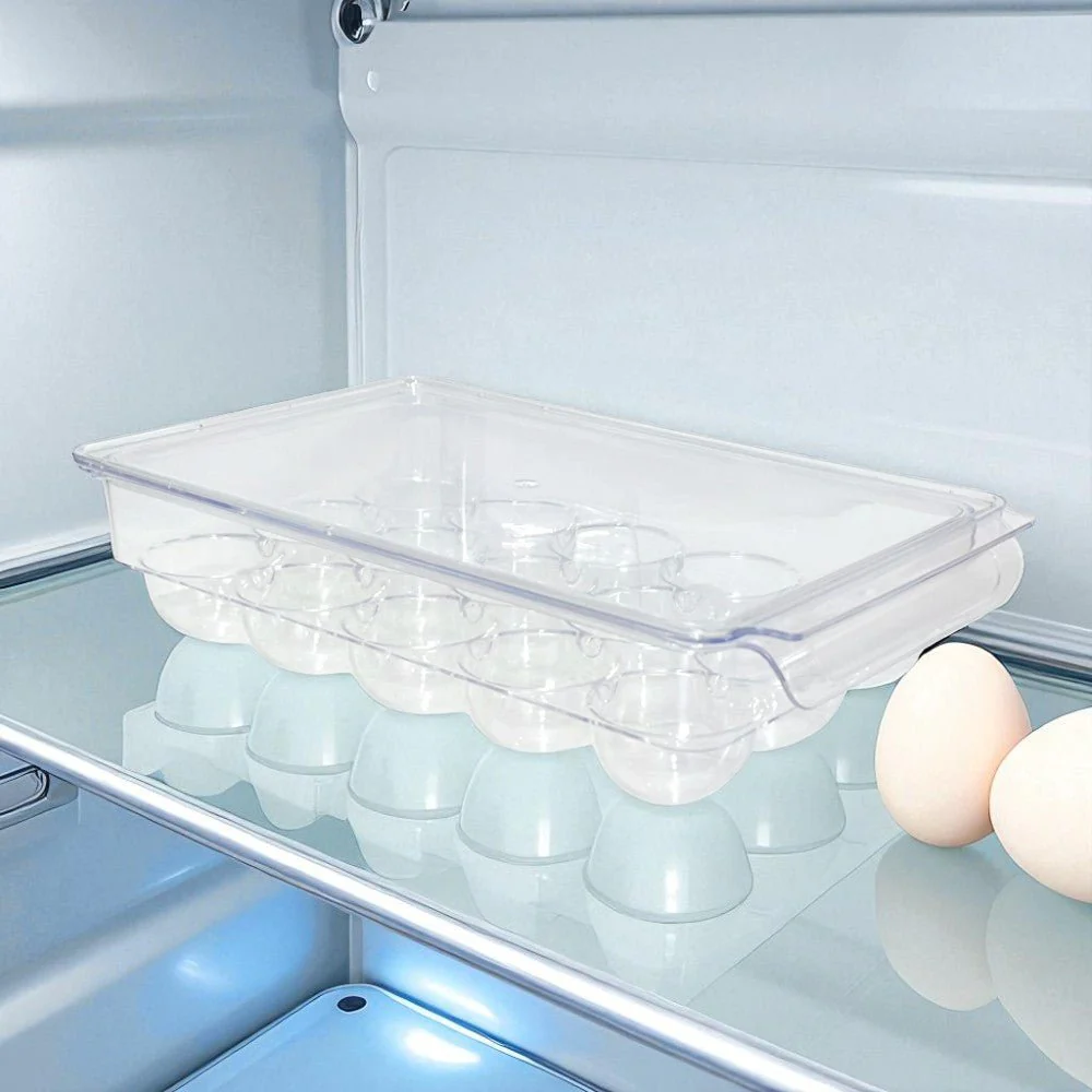 Organizador Acrilico Softchef Con Tapa / Para Huevo