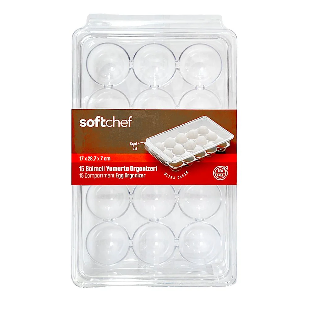 Organizador Acrilico Softchef Con Tapa / Para Huevo - Image 4